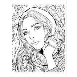 Teen Girl - Free printable coloring pages