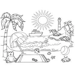 Vacation - Free printable coloring pages