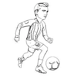 Antoine Griezmann - Free printable coloring pages