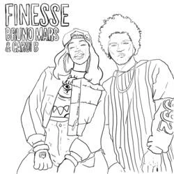 Cardi B - Free printable coloring pages