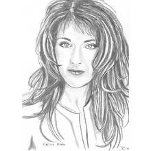 Color this Celine Dion (Famous people) printable page #122853 with your favorite tools