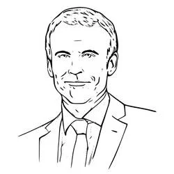 Emmanuel Macron - Free printable coloring pages