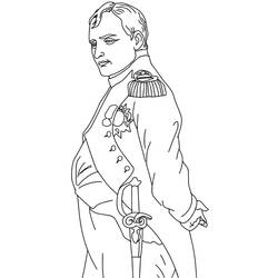 Napoleon Bonaparte - Free printable coloring pages