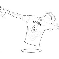 Paul Pogba - Free printable coloring pages