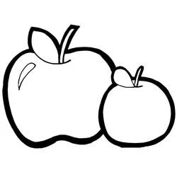 Apples - Free printable coloring pages