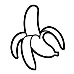 Banana - Free printable coloring pages