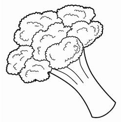 Broccoli - Free printable coloring pages