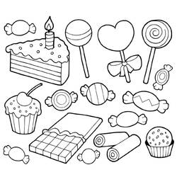 Candy - Free printable coloring pages