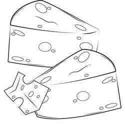 Cheese - Free printable coloring pages