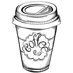 Coffee - Free printable coloring pages