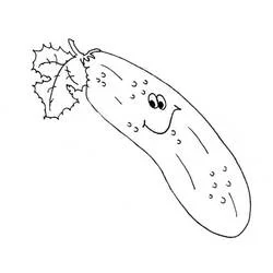 Cucumber - Free printable coloring pages