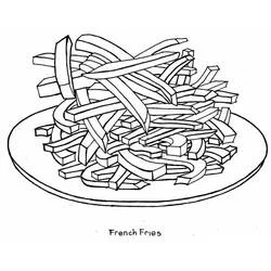 French Fries - Free printable coloring pages