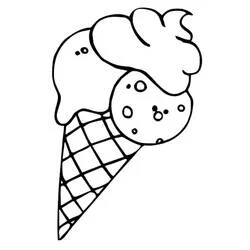 Ice Cream - Free printable coloring pages
