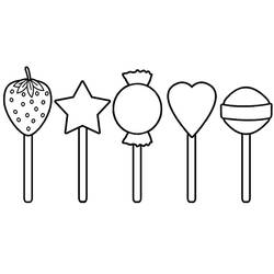 Lollipop - Free printable coloring pages