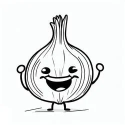 Onion - Free printable coloring pages