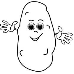 Potato - Free printable coloring pages