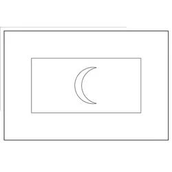 Flag of the Maldives coloring page
