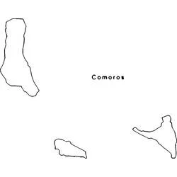 Comoros - Free printable coloring pages