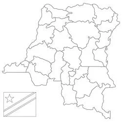 Democratic Republic of Congo - Free printable coloring pages