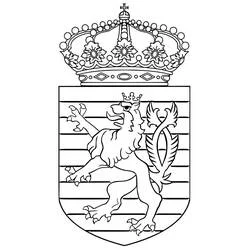 Luxembourg - Free printable coloring pages