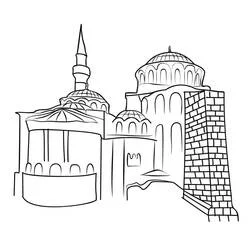Turkey - Free printable coloring pages