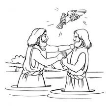 Baptism - Free printable coloring pages