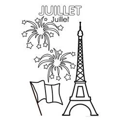 Bastille Day - Free printable coloring pages