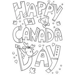 Canada Day - July 1st - Free printable coloring pages