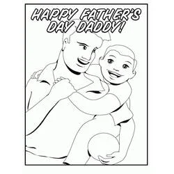 Fathers Day - Free printable coloring pages
