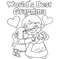 Grandmother's Day - Free printable coloring pages