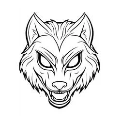 Halloween Mask - Free printable coloring pages
