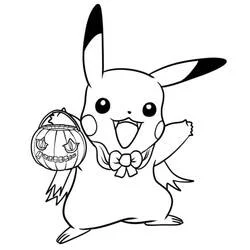 Halloween Pokemon - Free printable coloring pages