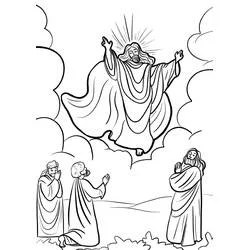The Ascension of Jesus - Free printable coloring pages