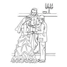 Wedding (Holidays and Celebrations) coloring page #56078, high quality printable line art