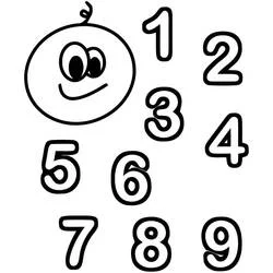 Number - Free printable coloring pages