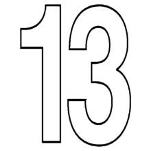 Numbers - Free printable coloring pages