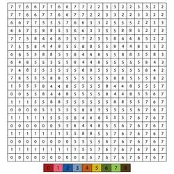 Pixel Art - Free printable coloring pages