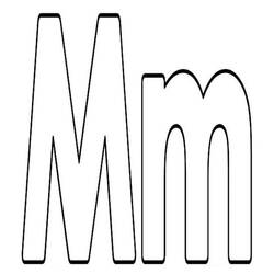 Letter M - Free printable coloring pages