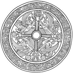 Christmas Mandalas coloring page #175368 to print and color