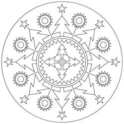 Christmas Mandalas coloring page #175371 to print and color