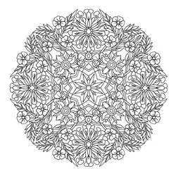 Difficult Mandalas - Free printable coloring pages