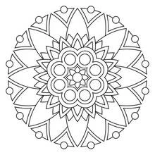 Flowers Mandalas - Free printable coloring pages