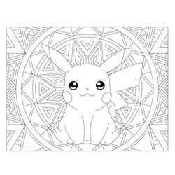 Pokemon Mandalas - Free printable coloring pages