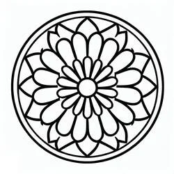 Rose Window - Free printable coloring pages