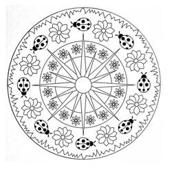 Spring Mandalas - Free printable coloring pages