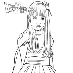Julieta Vladimoff from Chica Vampiro coloring page