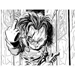 Chucky - Free printable coloring pages