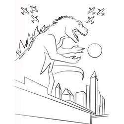 Godzilla (Movies and TV Shows) coloring sheet #173090 for kids and adults