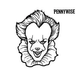 Pennywise coloring page #220419 to print and color