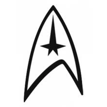 Star Trek Starfleet insignia symbol coloring page